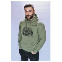 JET FISH - Mikina s černým logem zelená vel. XL