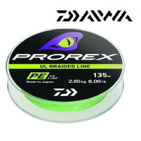 DAIWA - Šňůra Prorex UL finesse braid PE - 0,05mm / 2,10kg / 135m