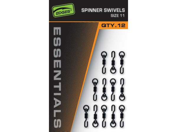FOX - Obratlíky Edges Essentials Spinner Swivel, Vel. 11, 12ks