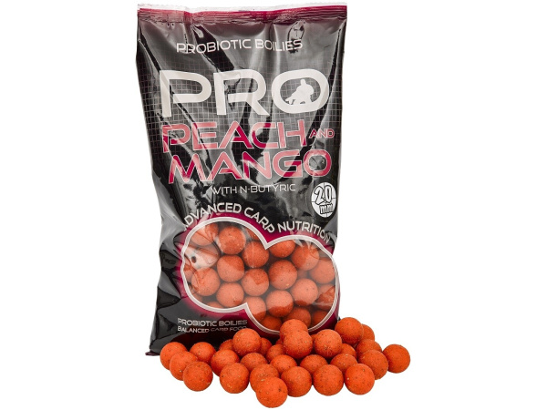 Starbaits - Boilies Probiotic Peach/Mango, 800g