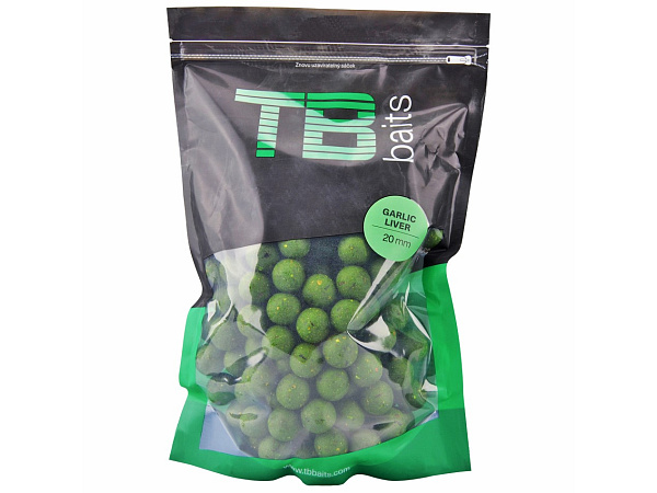 TB baits - Boilie 1kg / 24mm - garlic liver Výprodej