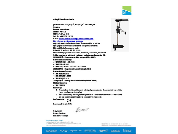 Rhino elektromotor VX 35 V2 Electric Outboard Motor