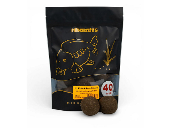 Mikbaits boilies Gangster G2 Krab Ančovička Asa 300g 40mm