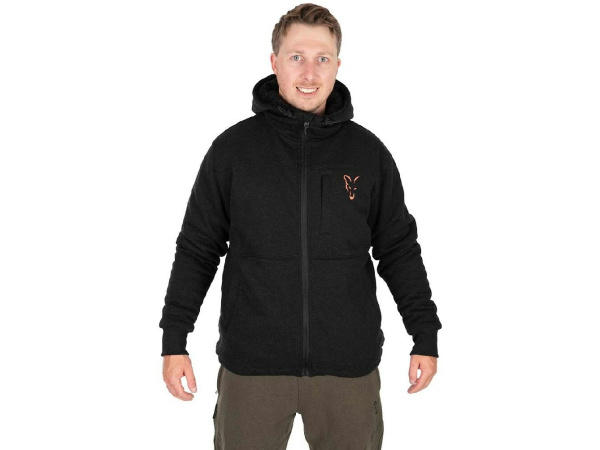 FOX - Mikina Collection Sherpa Hoodie Black & Orange
