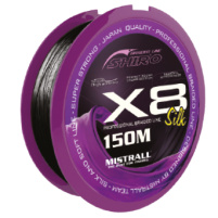 SHIRO - Spletaná šňůra SHIRO X8 - černá - 0,23mm - 25,2kg - 150m