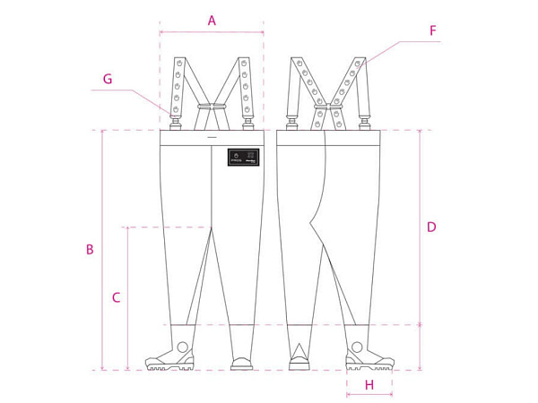 PROS Brodící kalhoty Breathable Waders AIR CARP