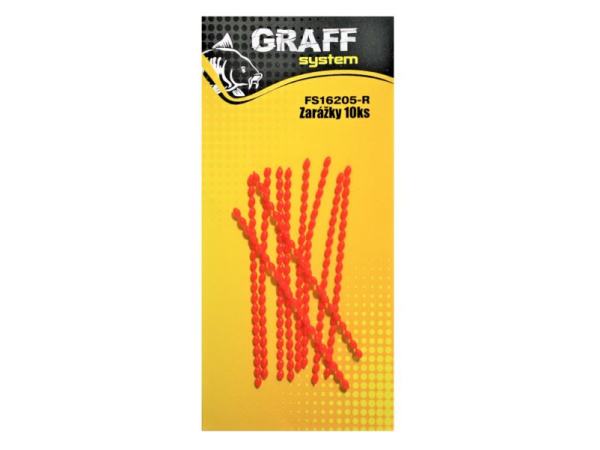 GRAFF - Zarážky na boilie, červená