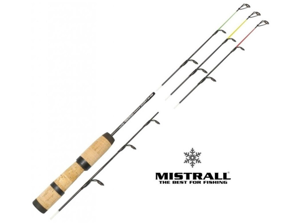 MISTRALL - Prut na dírky Ice F2, 0,57m, Medium + 3 špičky