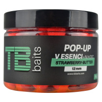 TB baits - Dipované Pop Up 12mm 65g - strawberry butter + NHDC