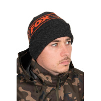 Fox Collection Beanie Hat - Black & Orange