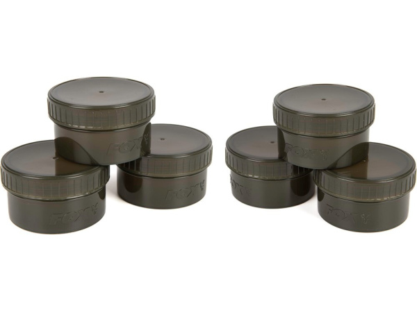 FOX - Krabička Na Nástrahy Edges Hookbaits Pots Half, 6ks