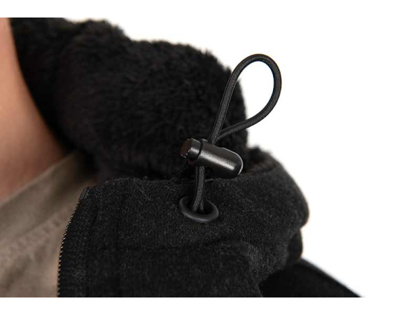 Fox Collection Sherpa Jacket Black & Orange