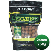 JET FISH - Boilie Legend 24mm 250g - seafood + A.C. švestka/česnek
