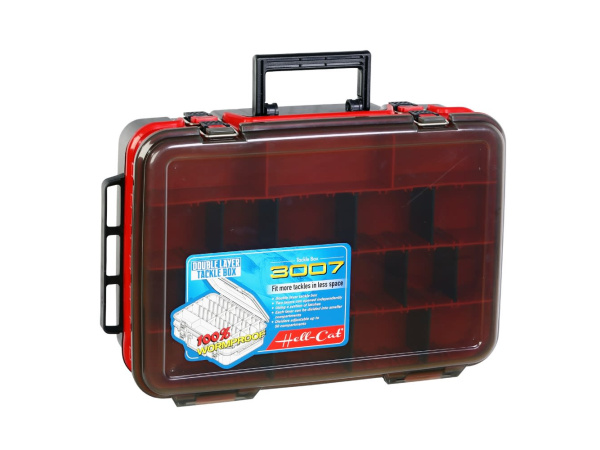 Hell-Cat Kufřík plastový TB Double Layer ( Red-Grey )