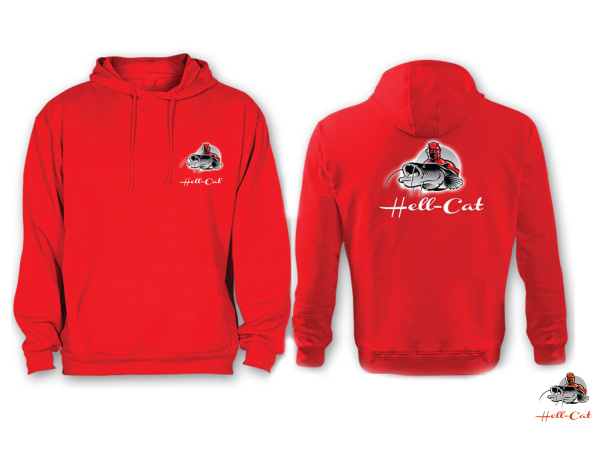 Hell-Cat - Mikina klokánek červená