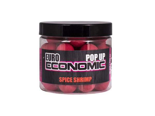 LK Baits - Pop-up Boilies Euro Economic Spice Shrimp 18mm 200ml - VÝPRODEJ