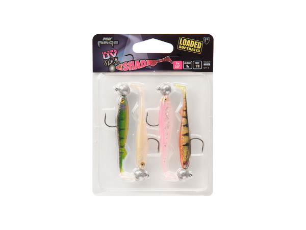 Fox Rage - Sada gumových nástrah Slick shad UV s jiggem