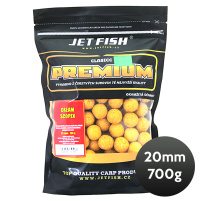 JET FISH - Boilie PREMIUM CLASSIC 700g 20mm - Cream/Scopex