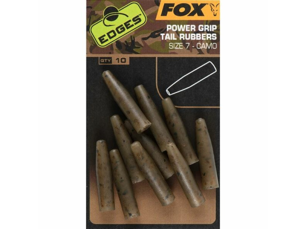FOX - Převleky Edges Camo Powergrip Tail Rubbers, Vel. 7