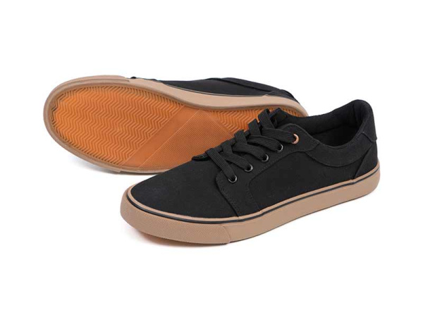 Fox Black Canvas Shoe