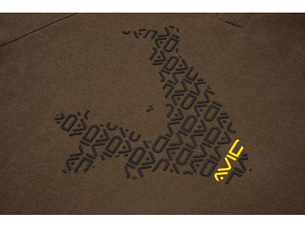 AVID CARP - Mikina Compound Zip Hoodie Brown