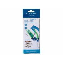 Kinetic - Návazec Sabiki Glow Baitfish Lightstick 115cm 0,70mm vel. 4/0 - Green/Blue