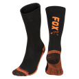 FOX - Ponožky Black/orange thermolite long socks