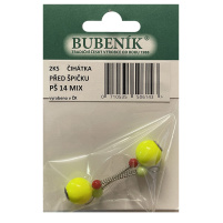 Bubeník - Číhátko před špičku 14mm, 2ks barva žlutá