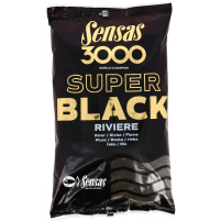 Sensas - Krmítková směs 3000 Super Black River, 1kg