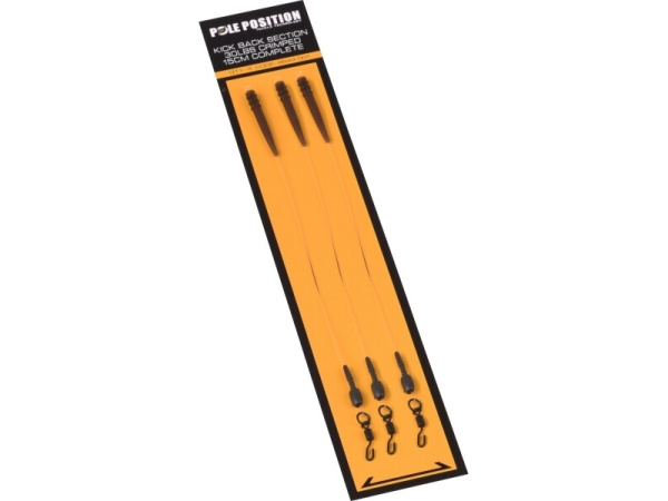 Pole Position - Návazec Kickback section crimped complete - 15cm 30lb bal.3ks