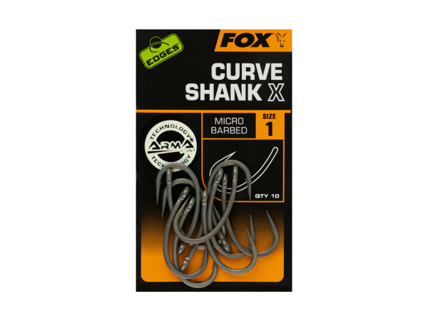 FOX - Háčky Arma point CURVE SHANK X, vel. 1, bal: 10ks