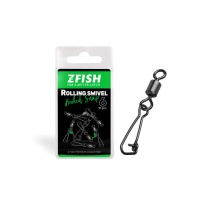 ZFISH Obratlík Rolling Swivel & Hooked Snap - Velikost 6/27Kg