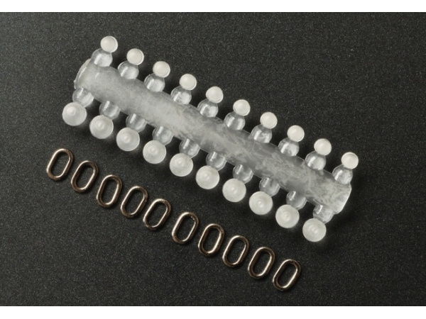 CARP ´R´ US - Swivel Rig Bead & Ring Kit (zarážky na háček), 12ks zarážek + 6ks kroužků