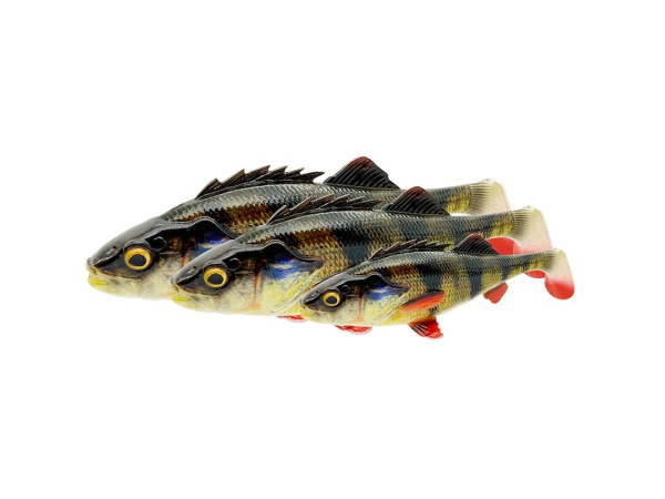 SAVAGE GEAR - Nástraha 4D Perch shad 12,5cm / 20g - Firetiger - VÝPRODEJ