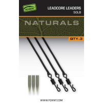 FOX - Montáž Naturals Leadcore Leaders 75cm, 3ks, 50lb