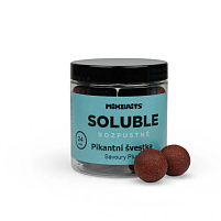 Mikbaits Rozpustné Boilie Soluble Pikantní švestka 250 ml 24mm