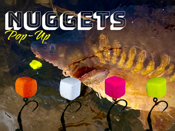 LK Baits CUC! Nugget POP-UP Fluoro 17mm, 150ml