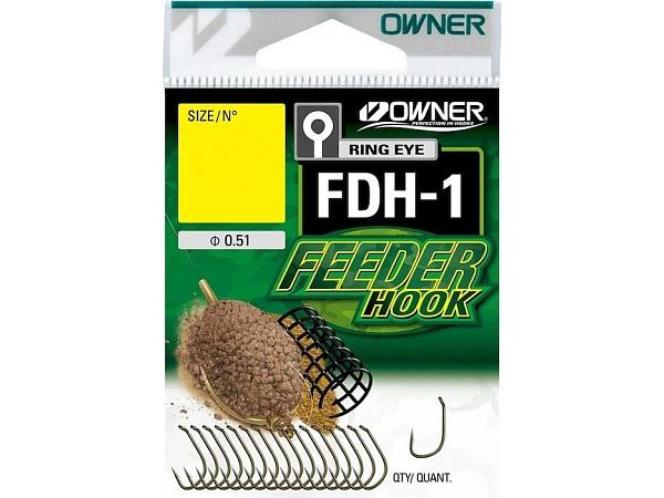 Owner - Háčky FDH-1 FEEDER HOOK s očkem