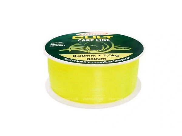 Climax - Vlasec CULT Carp Line Fluo Yellow, 0,30mm, 600m