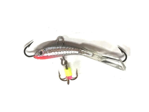 JAXON - Marmyška vertikál stříbrno / bílá 4,5g - 3,5cm