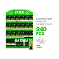 ZFISH Akční Set Kaprových Háčků +  Prodejní Tablo Zdarma!
