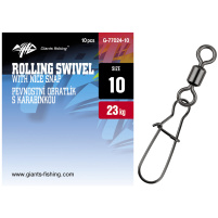 Giants fishing Pev. obratlík s karabinkou Rolling swivel with nice snap