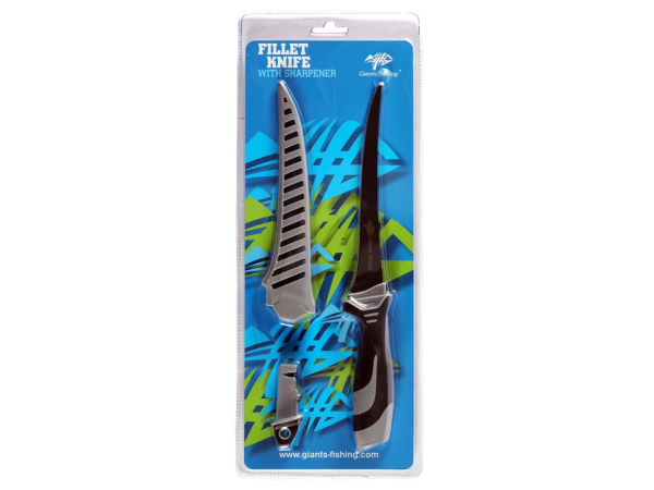 Giants fishing Filetovací nůž 7 Fillet knife with sharpener ( Easy clean sheath )