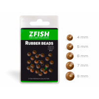 ZFISH Gumové korálky Rubber Beads 20ks - Průměr 7mm