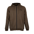 AVID CARP - Mikina Compound Zip Hoodie Brown
