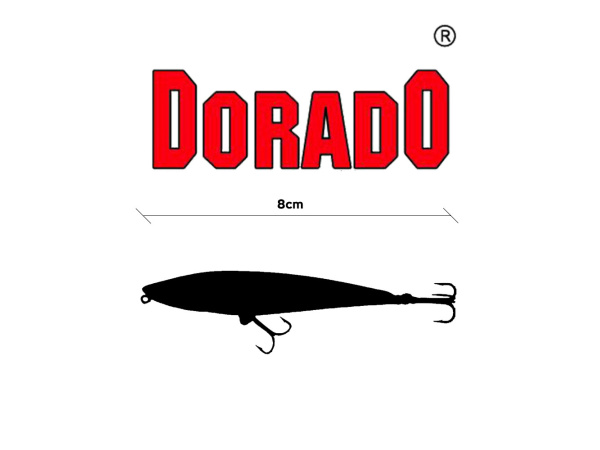 DORADO - Wobler Pike Jerk bez lopatky 8cm