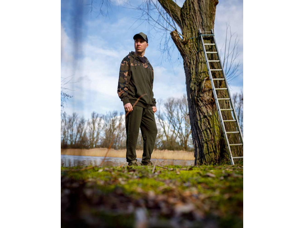 Fox LW Khaki/Camo Split Zip Hoody