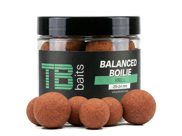 TB baits - Vyvážené Boilie Balanced + Atraktor Krill 100g 20-24mm