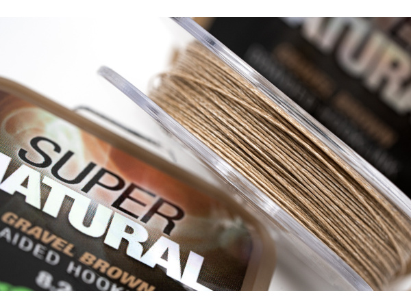 KORDA Návazcová Šňůrka Super Natural Gravel Brown 25lb 25 m