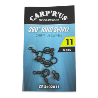 Carp'R'Us Obratlíky 360° Ring Swivel vel.11, 8ks